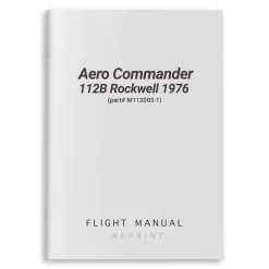 Aero Commander 112B Rockwell 1976 Flight Manual (part# M112003-1)