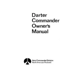 Aero Commander 100 Darter Commander Owner's, Flight Manual (AC100-F-C)