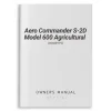 Aero Commander S-2D Model 600 Agricultural Owner's Manual (ACS2D-O-C)