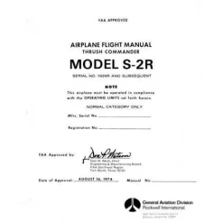Aero Commander S-2R Thrush Commander 1974 Flight Manual (ACS2R-F-C)