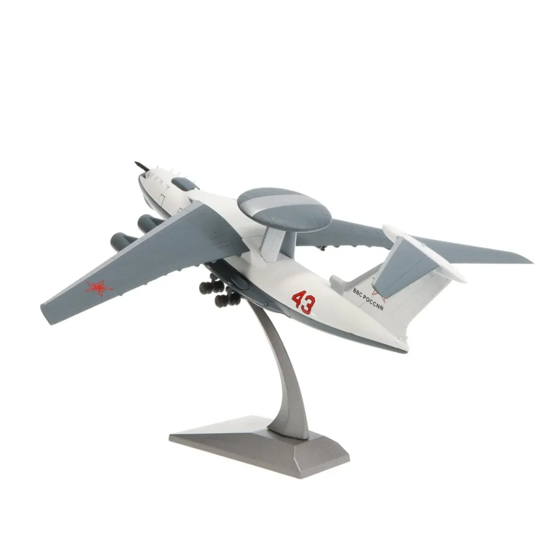 A-50 Mainstay Airborne Early Warning and Control Aircraft 1/200 Diecast Aircraft Model