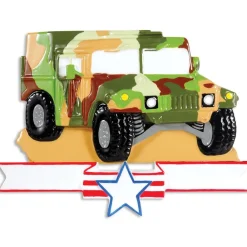 Armed Forces Military Humvee Personalizable Ornament