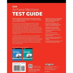 ASA 2026 AMT Airframe Test Guide with Unlimited Practice Bundle (Book, Download, Online)