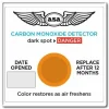 ASA Aviation Carbon Monoxide Detector with Visual Alert