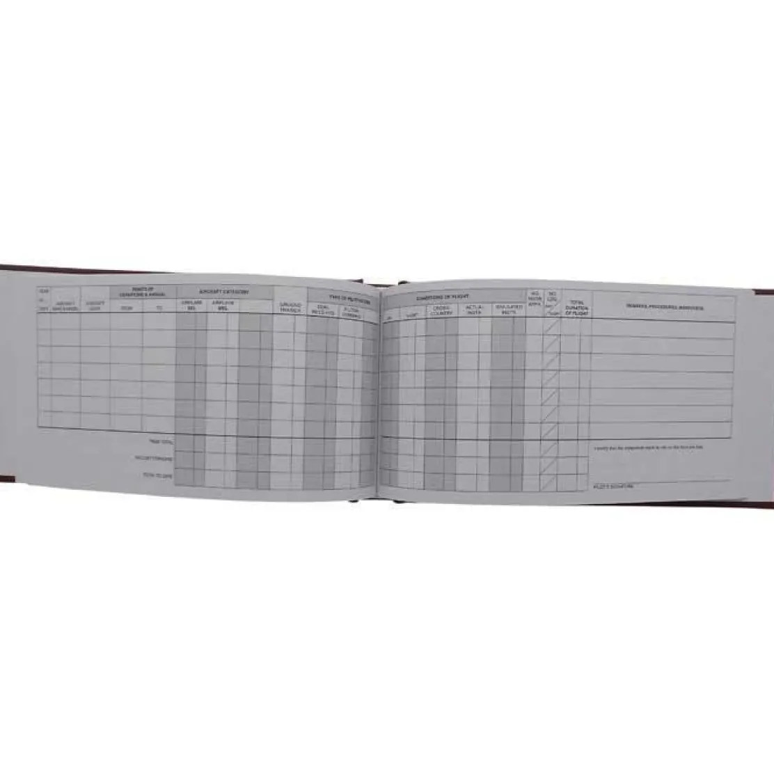 ASA Burgundy Pilot Logbook: Expanded 206-Page Capacity