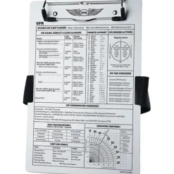 ASA VFR Kneeboard - Durable Aluminum Cockpit Organizer