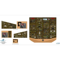 ATR 18" x 36" Cockpit Posters for Pilot Training