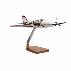 Beechcraft Baron G58 Clear Canopy Large Mahogany Model