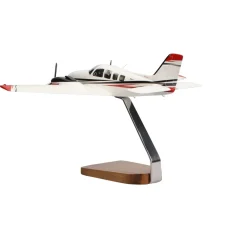Beechcraft Baron G58 Clear Canopy Large Mahogany Model