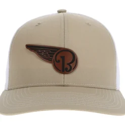 Beechcraft Half Wing Logo Richardson 112 Heritage Trucker Hat - Buckskin