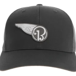 Beechcraft Half Wing Logo Richardson 112 Velocity Trucker Hat - Pewter