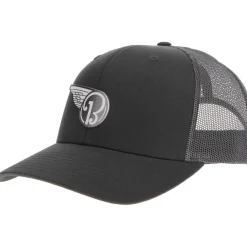 Beechcraft Half Wing Logo Richardson 112 Velocity Trucker Hat - Pewter