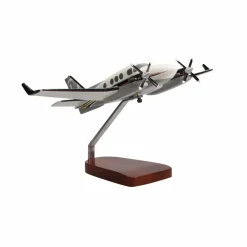 Beechcraft King Air C90GTx Large Mahogany Model