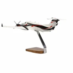 Beechcraft King Air 360ER Clear Canopy Large Mahogany Model