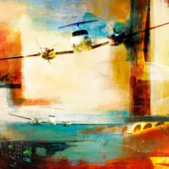 Beechcraft King Air - King of the Sky II Frank Martin Aviation Art Print