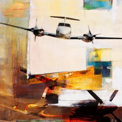 Beechcraft King Air - King of the Sky No. 1 Frank Martin Aviation Art Print