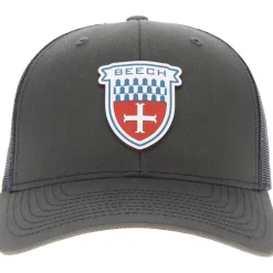 Beechcraft Shield Richardson 112 Velocity Trucker Hat - Red/White/Blue