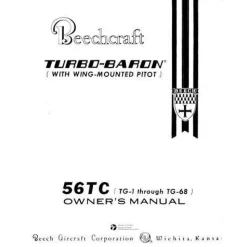 Beech 56TC TG-1 & After Owner's Manual (part# 96-590003-3B)