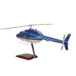 Bell 206 JetRanger Large Mahogany Model