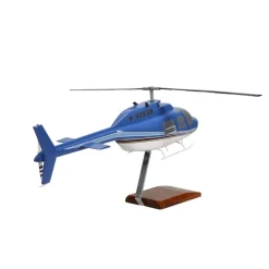 Bell 206 JetRanger Large Mahogany Model