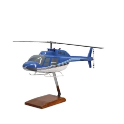 Bell 206 JetRanger Large Mahogany Model