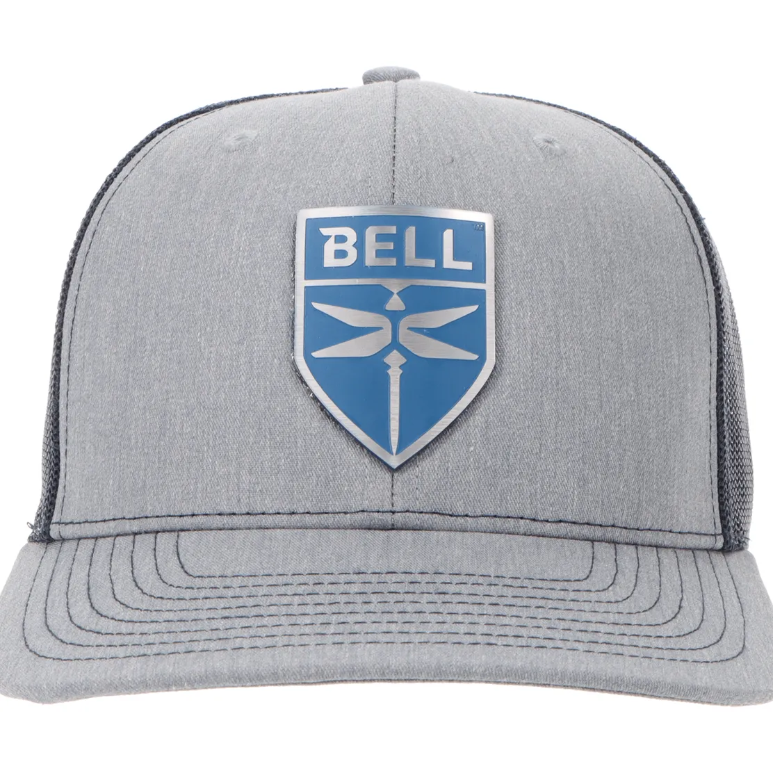 Bell Modern Logo Richardson 112 Heritage Trucker Hat - Steel/Blue