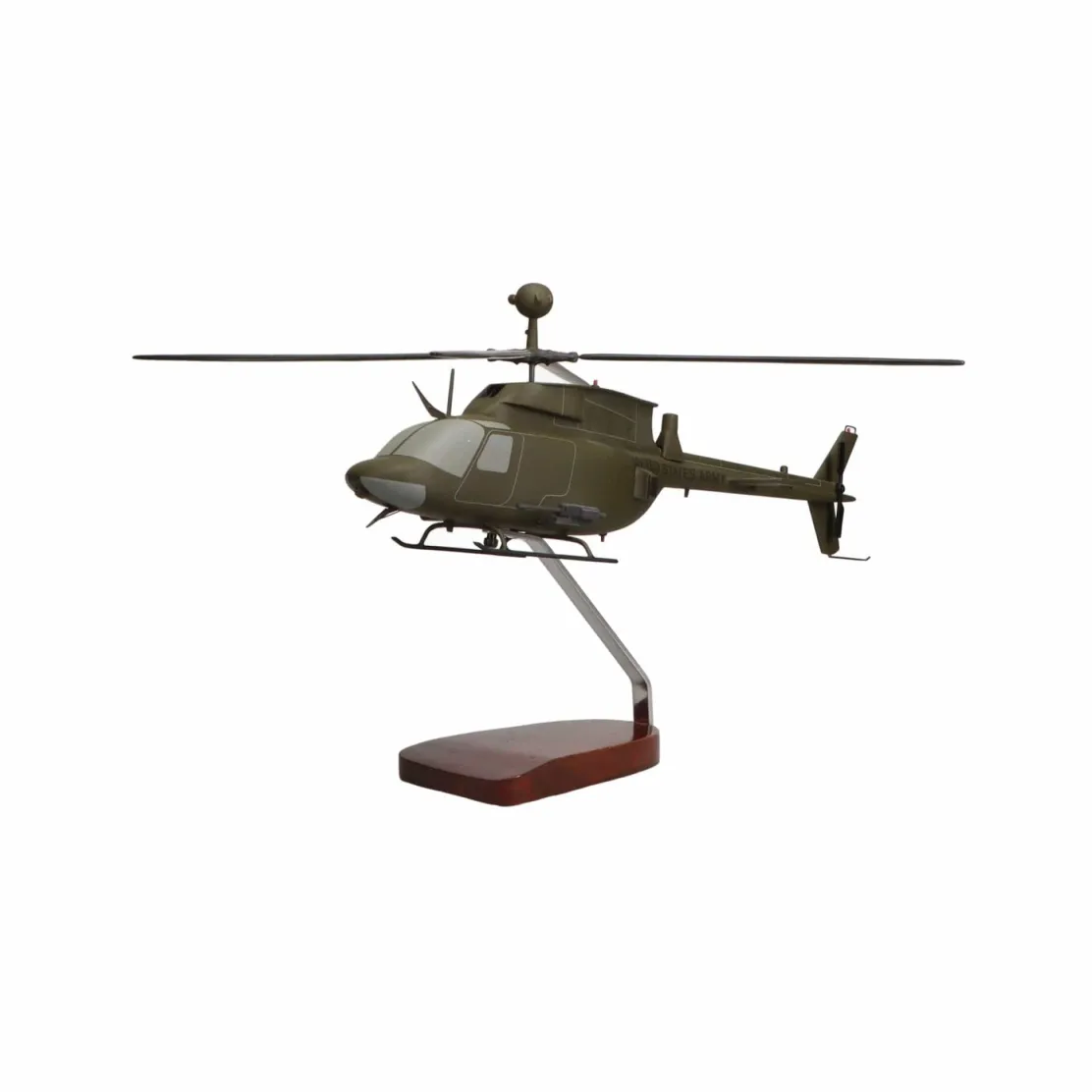 Bell OH-58 Kiowa Warrior Large Mahogany Model