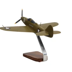 Bell P-39 Airacobra Large Mahogany Fighter Model