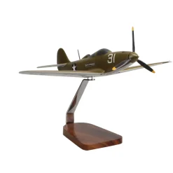 Bell P-39 Airacobra Large Mahogany Fighter Model