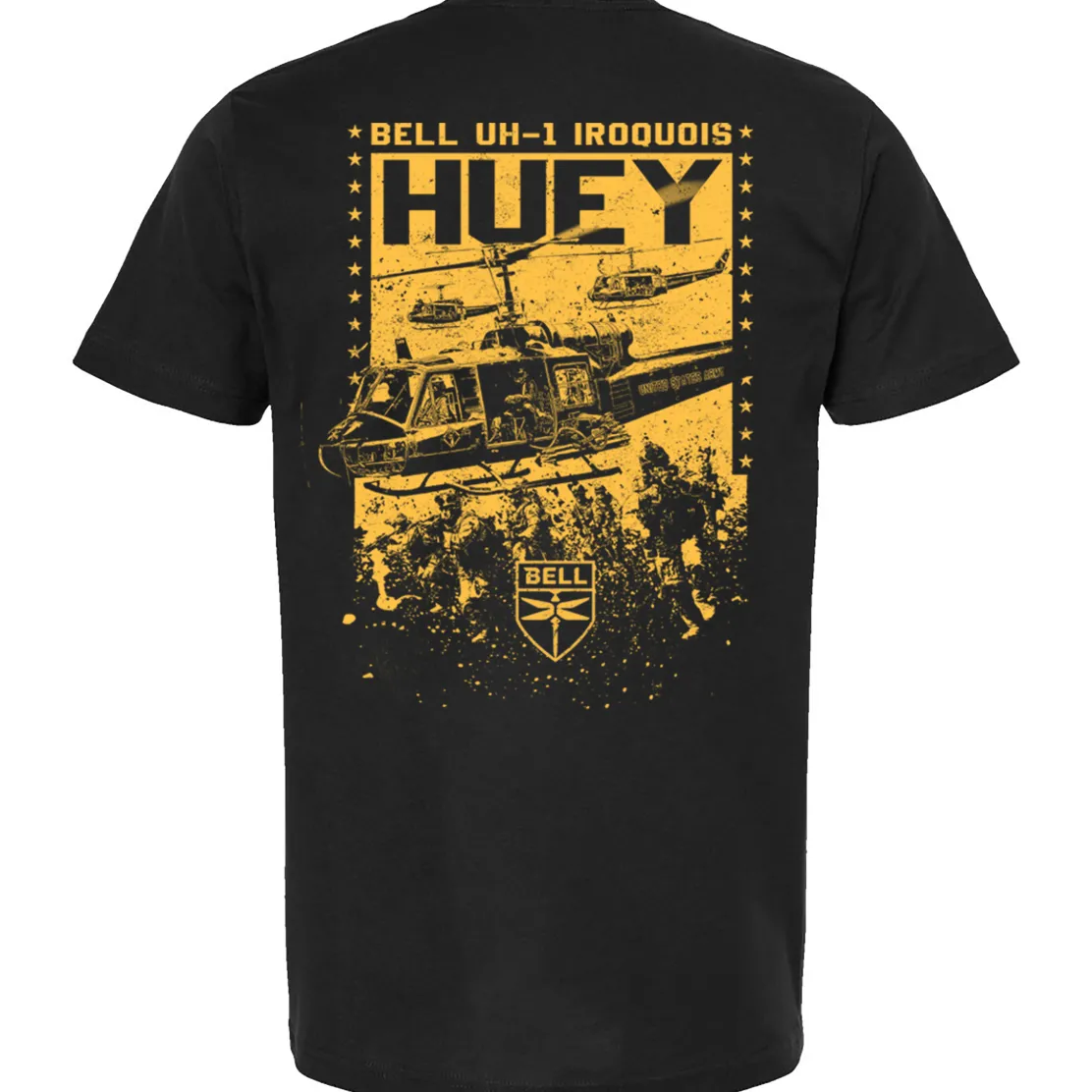 Bell UH-1 Huey Tribute T-Shirt by Aeroplane Apparel Co.