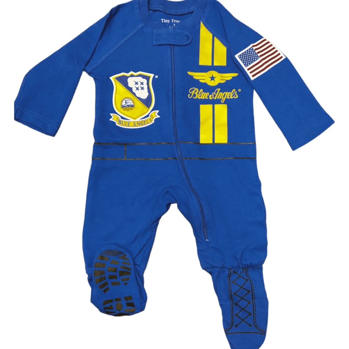 Blue Angels Baby Crawler Flight Suit Outfit by Trooper Clothing