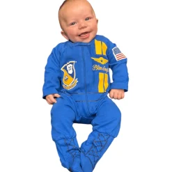Blue Angels Baby Crawler Flight Suit Outfit by Trooper Clothing