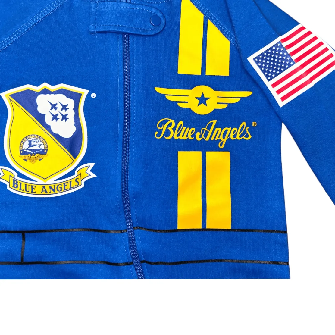 Blue Angels Baby Crawler Flight Suit Outfit by Trooper Clothing