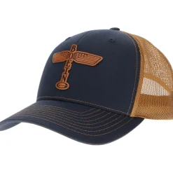 Boeing Airplane Company Logo Richardson 112 Heritage Trucker Hat - Buckskin
