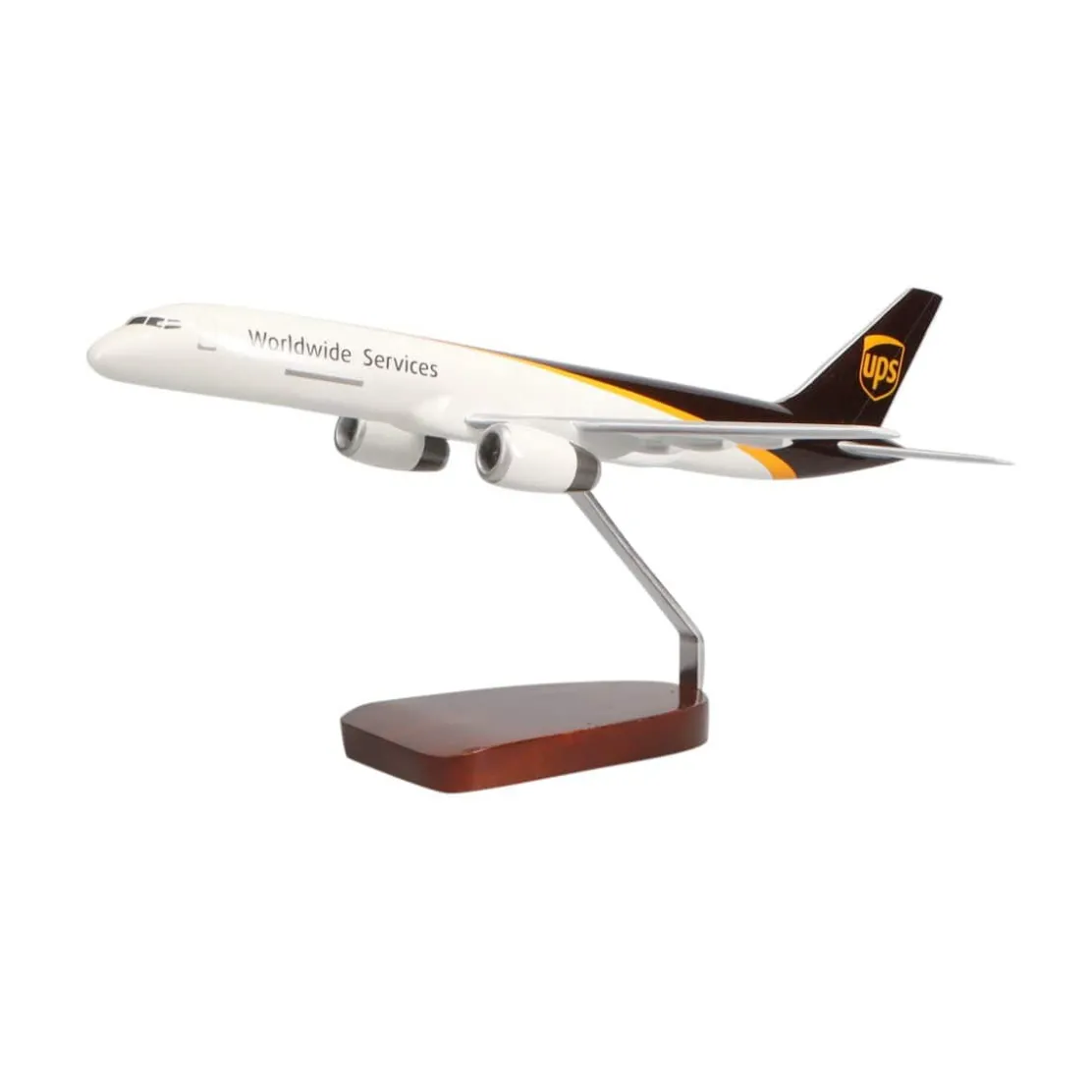 Boeing 757-200PF UPS Large Mahogany Model