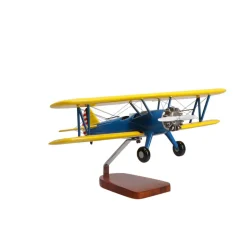 Boeing PT-17 Stearman Large Mahogany Model