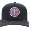 Boeing Round Logo Richardson 112 Velocity Trucker Hat - Red/White/Blue
