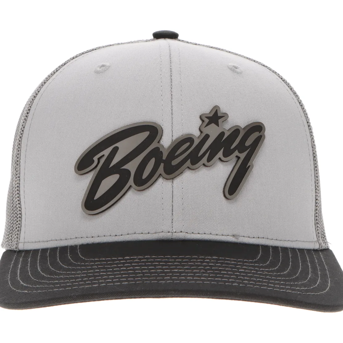 Boeing Script Logo Richardson 112 Heritage Trucker Hat - Charcoal
