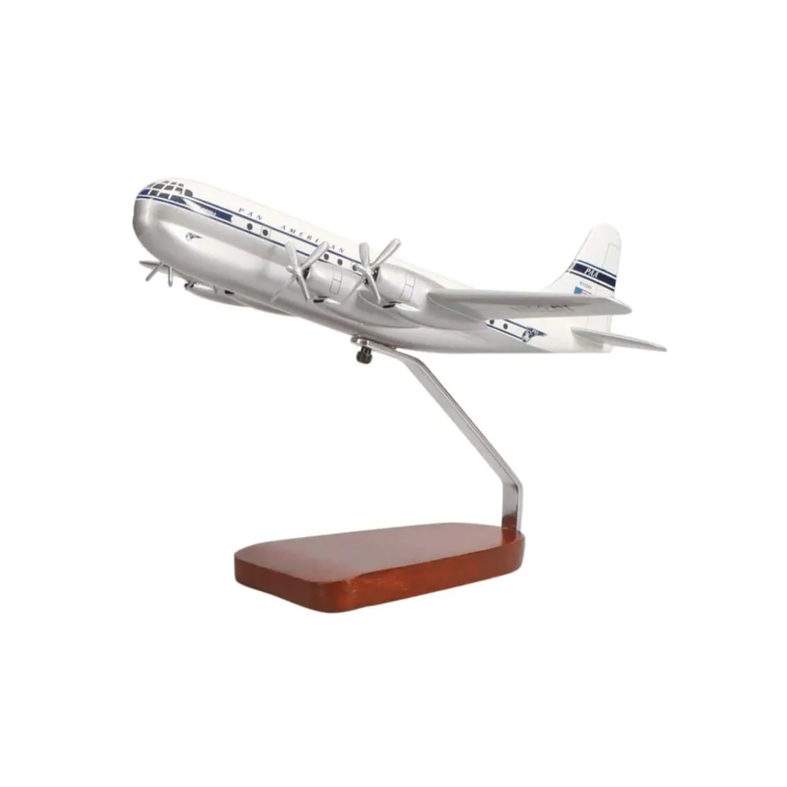 Boeing 377 Stratocruiser Pan Am Airways Large Mahogany Model
