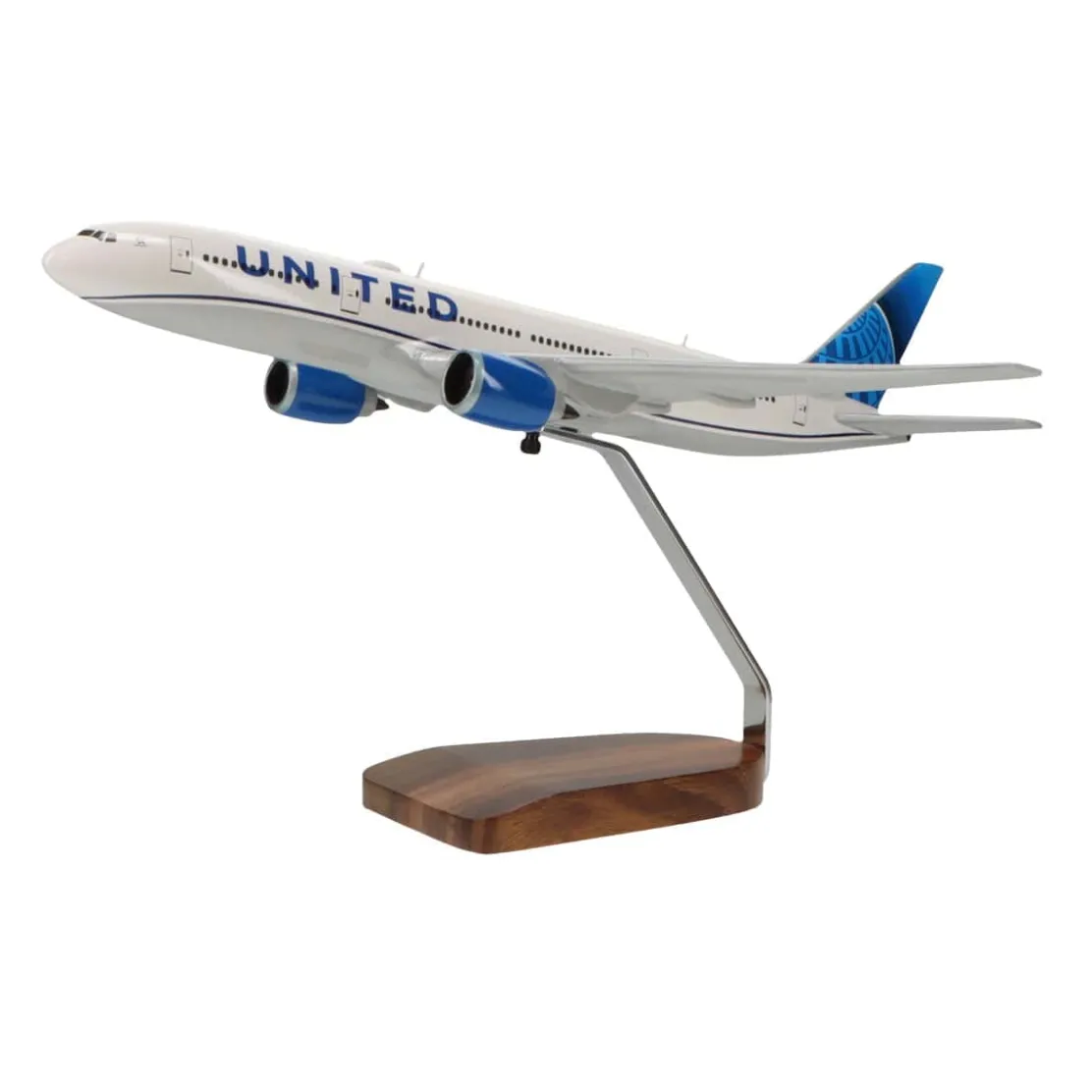 Boeing 777-200 United Airlines (2019 New Livery) Large Mahogany Model