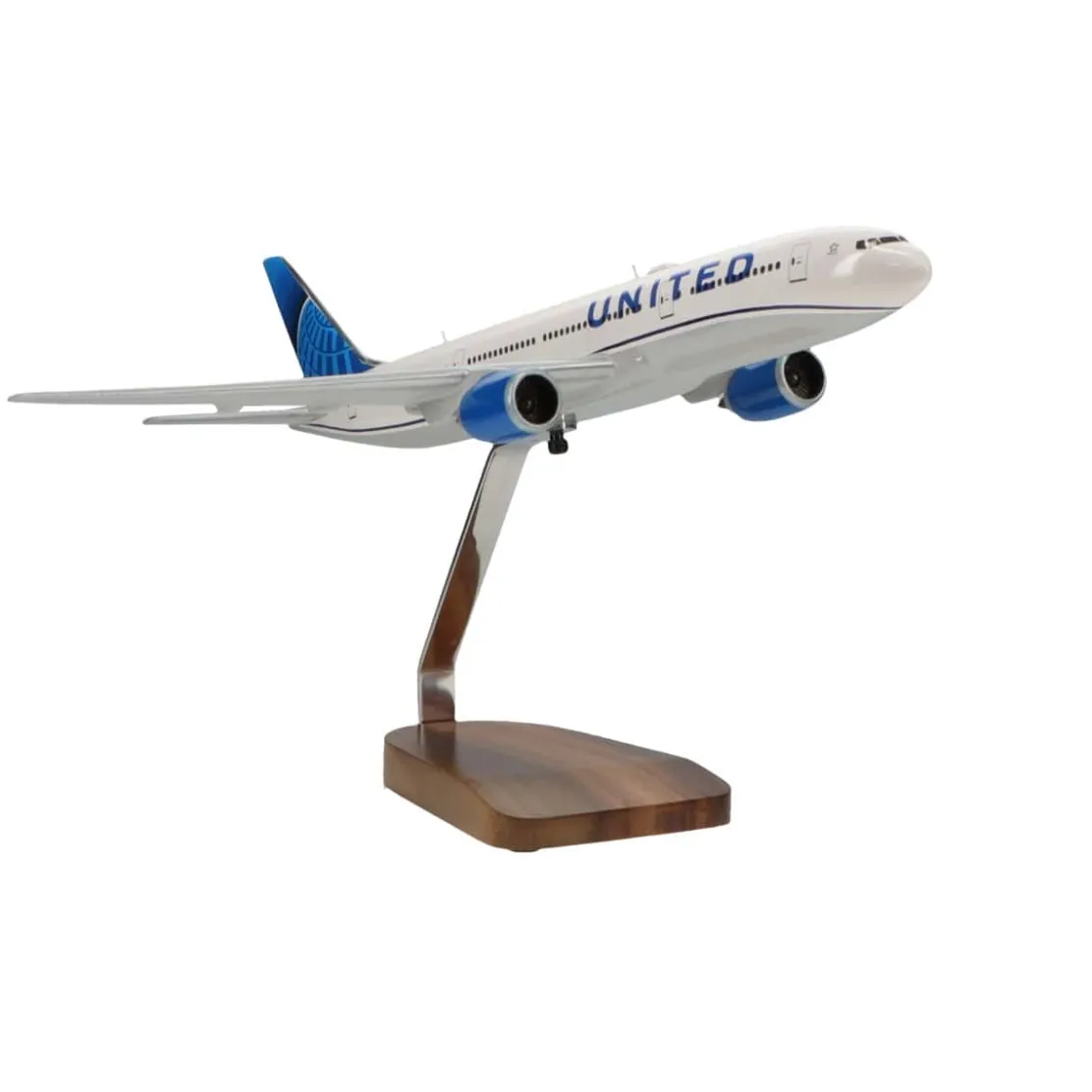 Boeing 777-200 United Airlines (2019 New Livery) Large Mahogany Model