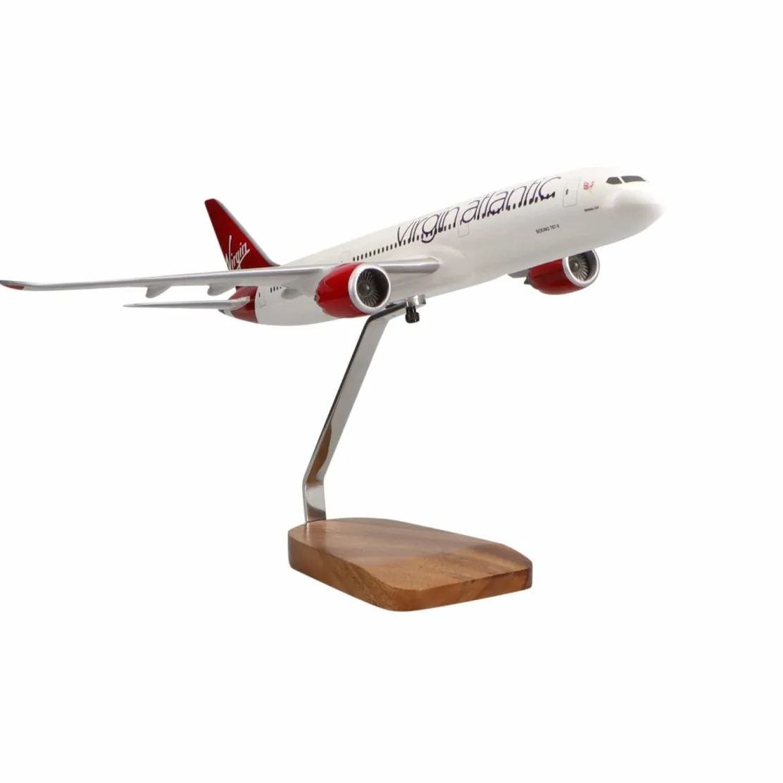Boeing 787-9 Virgin Atlantic Birthday Girl Large Mahogany Model