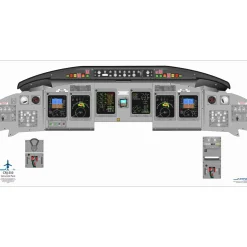 Bombardier 18" x 36" Cockpit Posters for Pilot Training