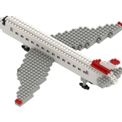 Brixies Commerical Airliner Building Blocks - Level 3 Construction Kit