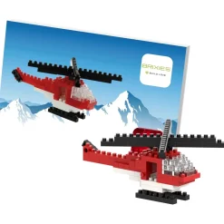 Brixies Postcard Helicopter - 80 Piece Building Kit