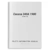 Cessna 340A 1980 Pilot's Information Manual (D1581-13)