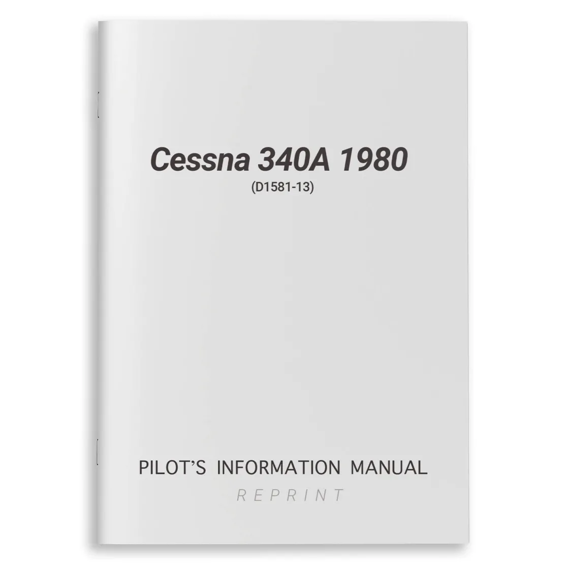 Cessna 340A 1980 Pilot's Information Manual (D1581-13)
