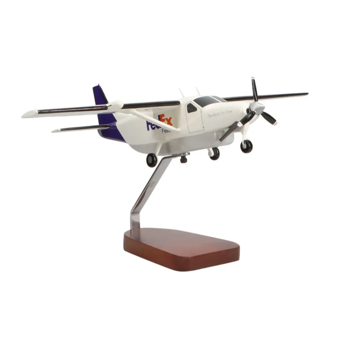 Cessna 208B Grand Caravan Fedex Large Mahogany Model