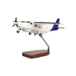 Cessna 208B Grand Caravan Fedex Large Mahogany Model
