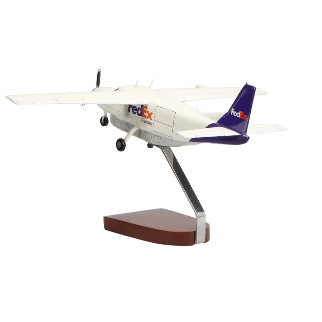 Cessna 208B Grand Caravan Fedex Large Mahogany Model